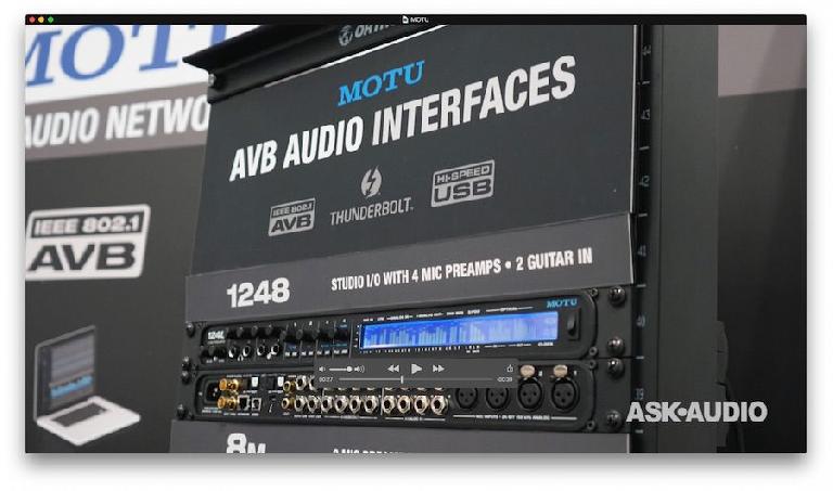 MOTU AVB audio interfaces