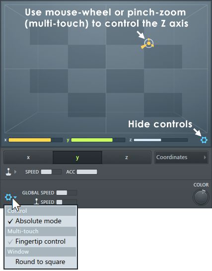 The new Fruity X-Y-Z controller plugin.