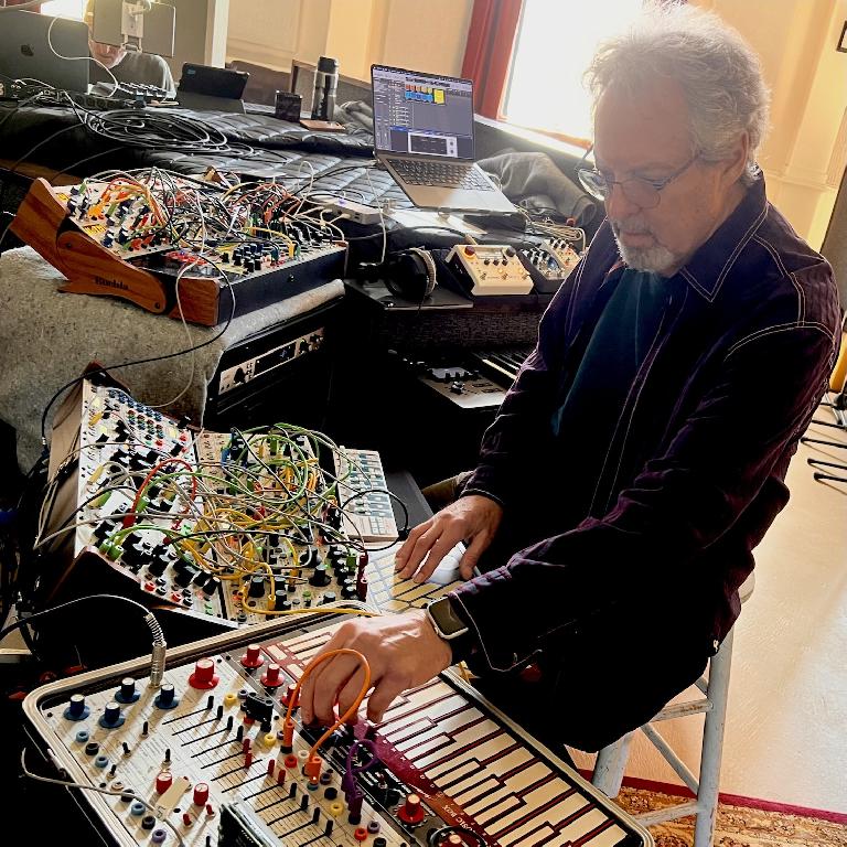 Steve H. and his Buchla Easel
