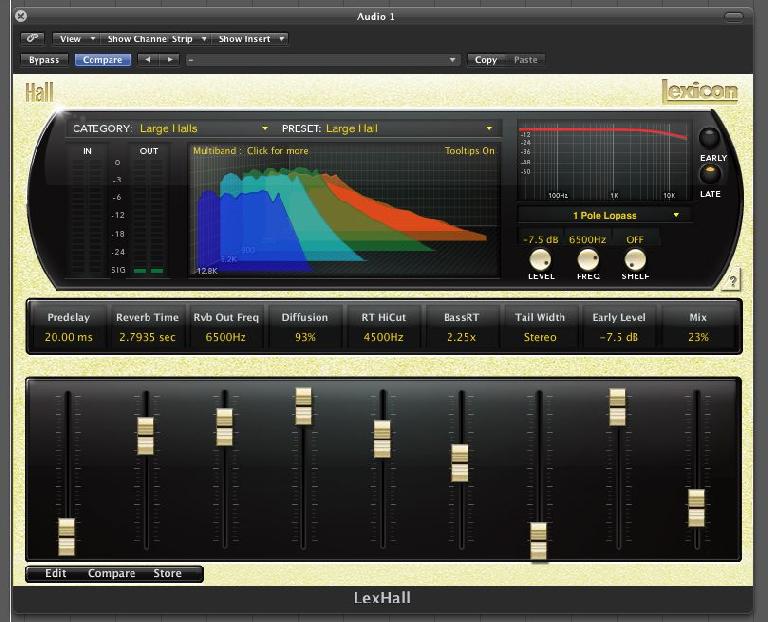 (Pic 2) The Lexicon PCM collection is a great example of a high quality, software based algorithmic reverb. 