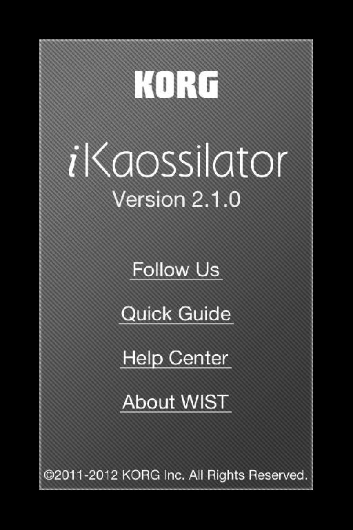 version 2.1 of iKaossilator