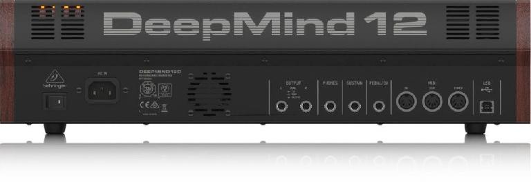 Behringer DeepMind12 12 voice polyphonic analog synthesizer rear