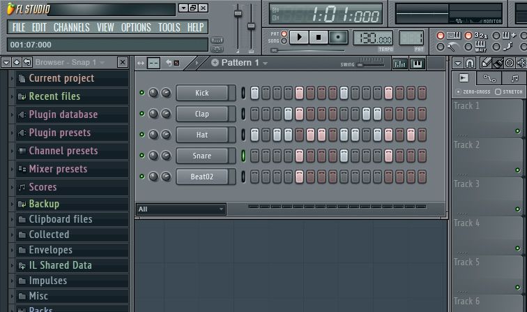 fl studio new pattern