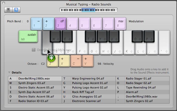 how to assign sounds to midi keyboard