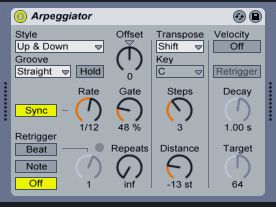 Arp 2 settings