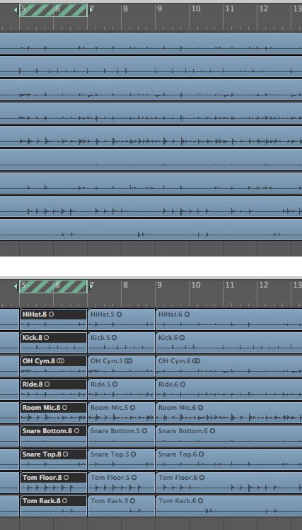 Before and after - Repeat Section Between Locators