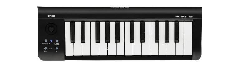 Korg MicroKey is a bluetooth MIDI keyboard controller.