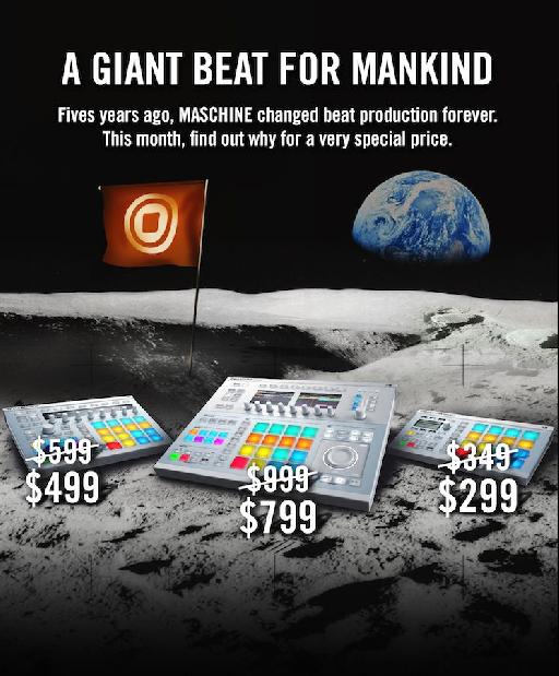 Native Instruments Launches A Giant Beat for Mankind Maschine Discount Offer.