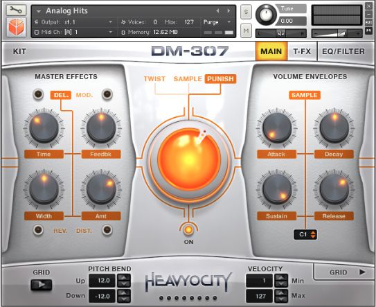 The instrument itself: Heavyocity's DM-307.