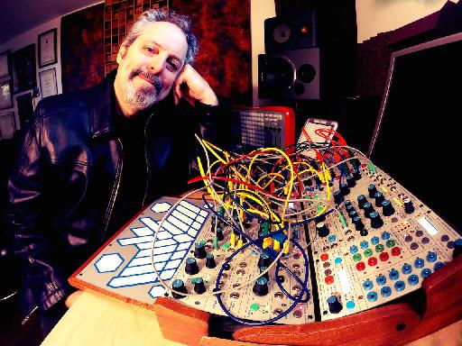 You don't need leather to own a Buchla, but Steve H carries off both modular and his jacket in one go.