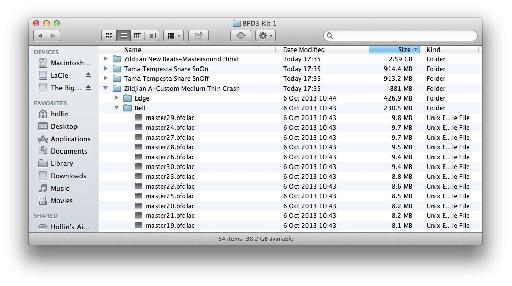 The sample content is 55 GB when fully unpacked, so you might want to put it on a secondary audio drive.