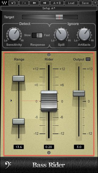 Target and Output sliders