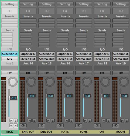 Superior Drummer multi mode