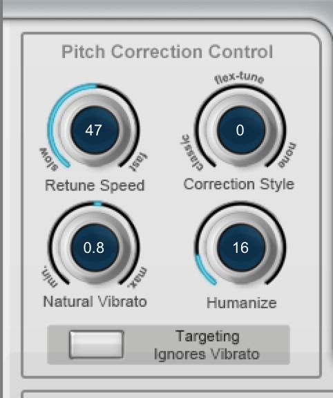 Pitch Correction Control