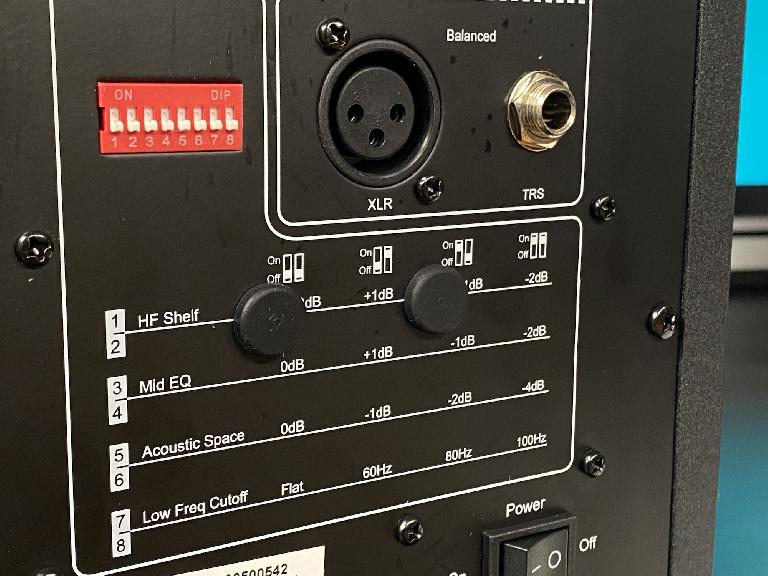 Fluid Audio FX50 Monitors switches