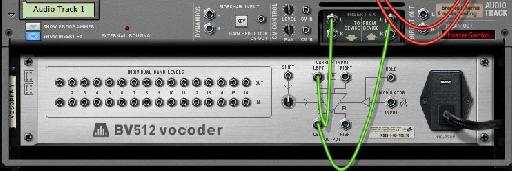 Audio track output should go to the Modulator