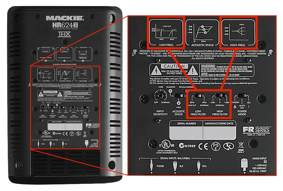 multiple studio monitors