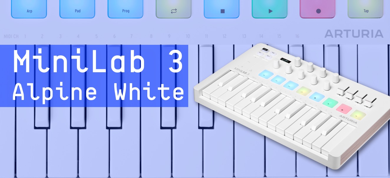 Introducing Arturia's MiniLab 3 Alpine White 