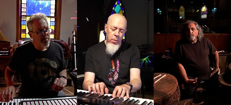 Steve H., Jordan Rudess, and Jerry Marotta