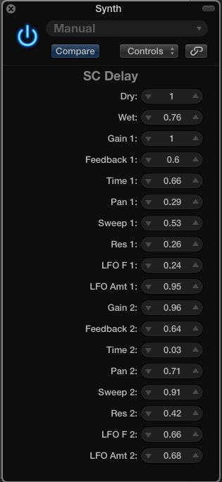 Editing Controls Window