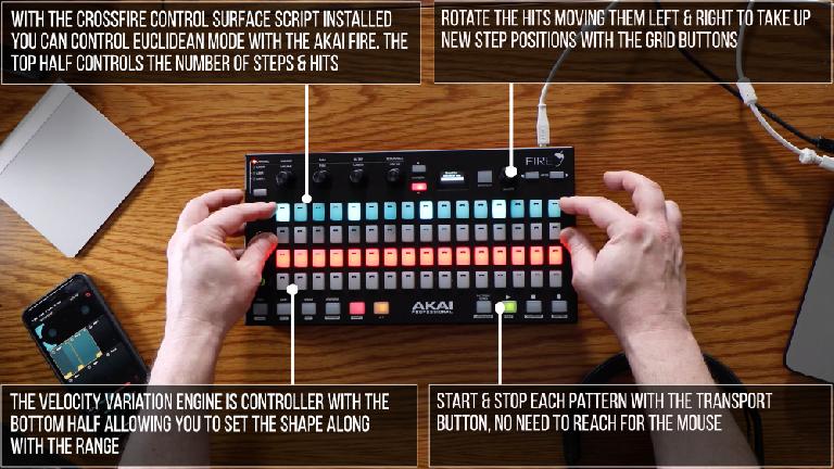 Akai Fire Crossfire Euclidean Mode
