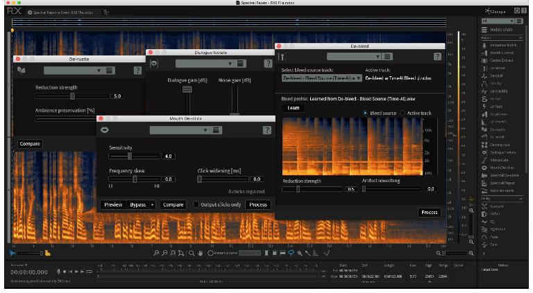 iZotope’s RX provides audio repair, one of the few tasks not addressed by Logic’s built-in plug-ins