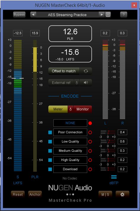 use izotope insight to measure itunes and spotify