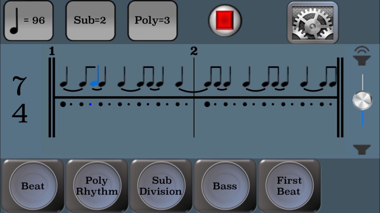 Figure 1 – PolyRhythm Main Playback Window