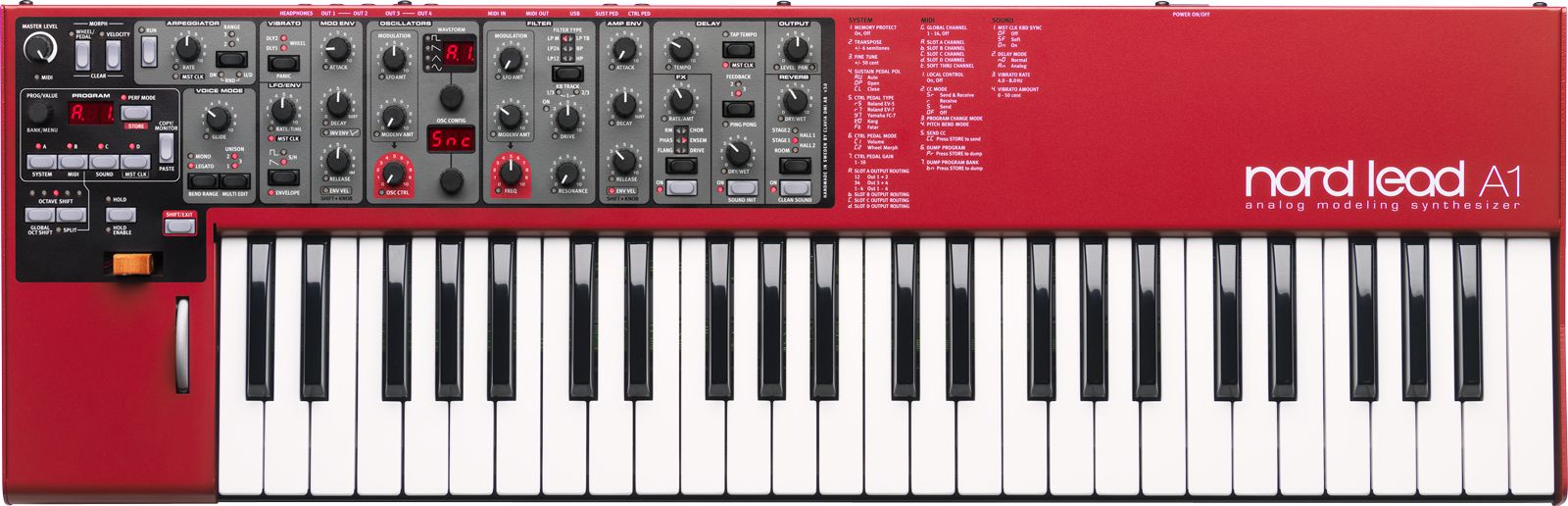 Nord Lead A1 analogue modelling synthesiser