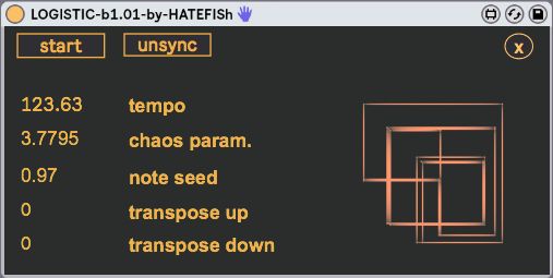 Logistic musical sequencer - max for live