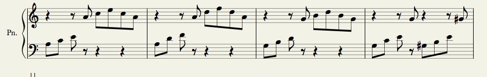 Figure 5 – Arpeggiated Chord Pattern