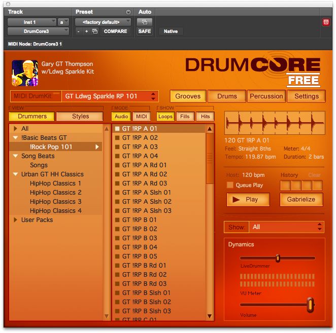 DrumCore Free Version 3