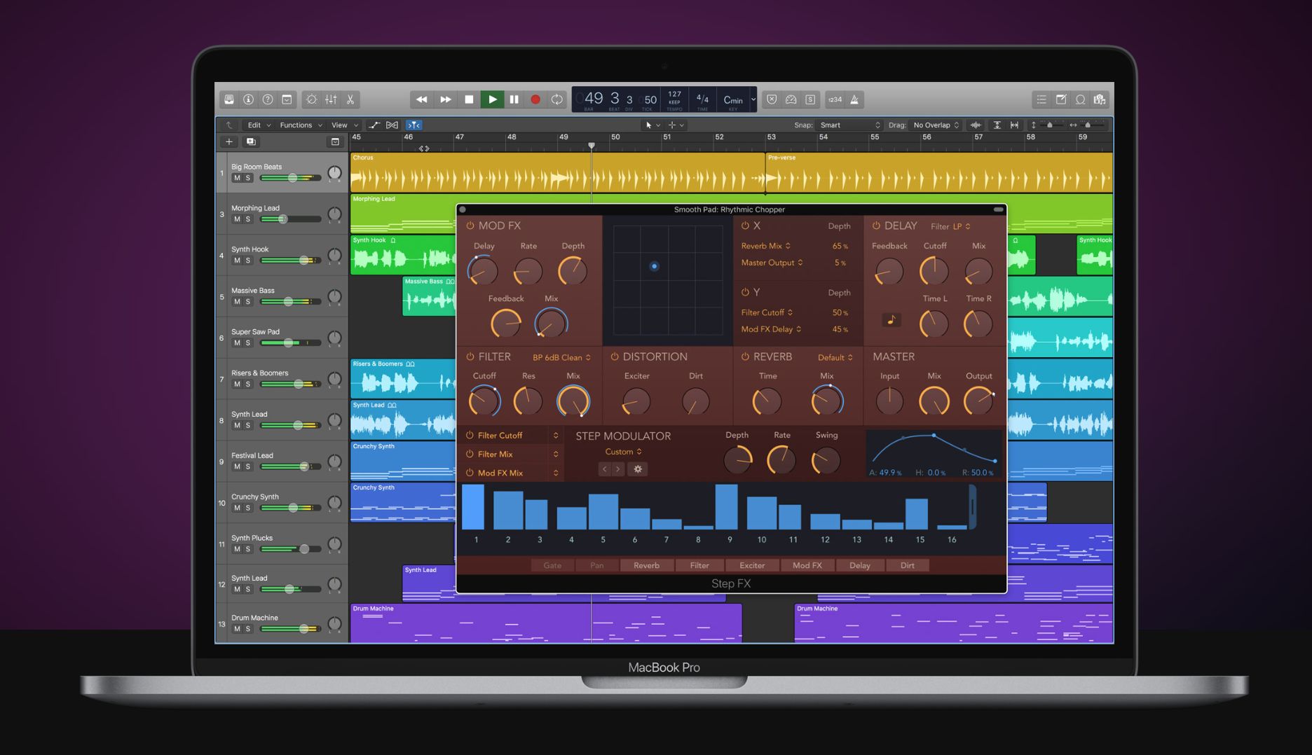show measure numbers in logic pro 10.4