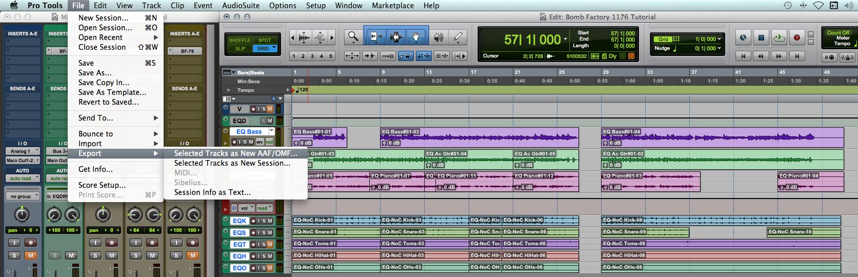 how to change tempo in pro tools 10