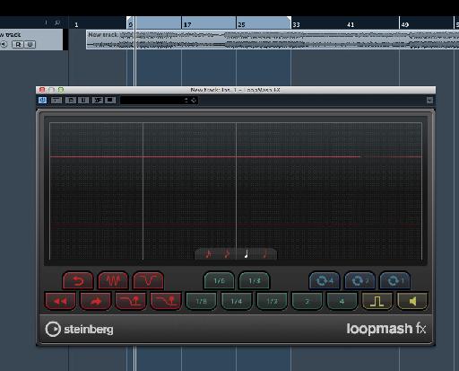 The Loopmash FX plug-in is loaded and ready to chop your audio!