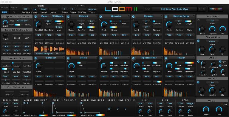 Air Music Tech Loom II interface.