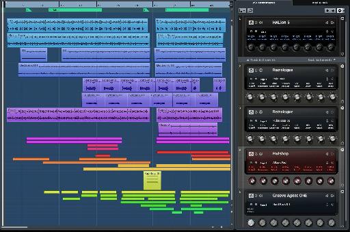 Cubase 8 Elements now features a dockable instrument bay.