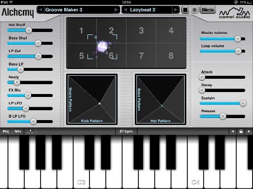 The simple looking interface hides a highly sophisticated synth engine.