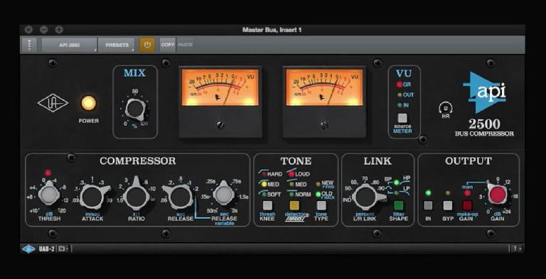 API 2500 Stereo Bus Compressor for UAD 9.0