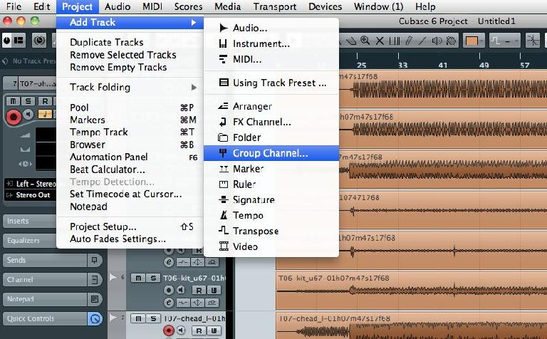 Grouping channels is a great way to take control of complex mixes