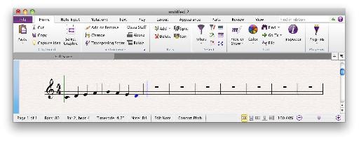 notate in free rhythm 1