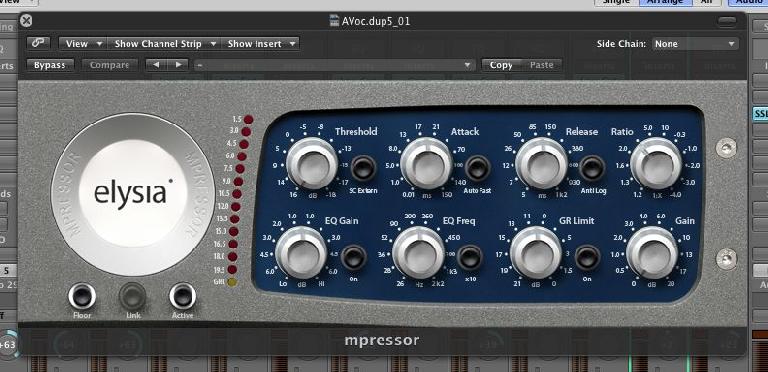 (Pic 4b) Other companies such as Elysia have produced excellent mastering grade software compressors.