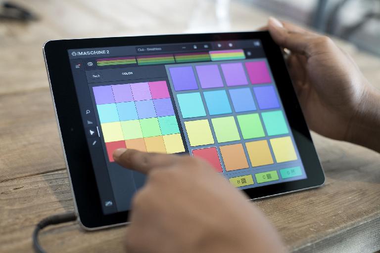 Colorful pads in iMaschine 2