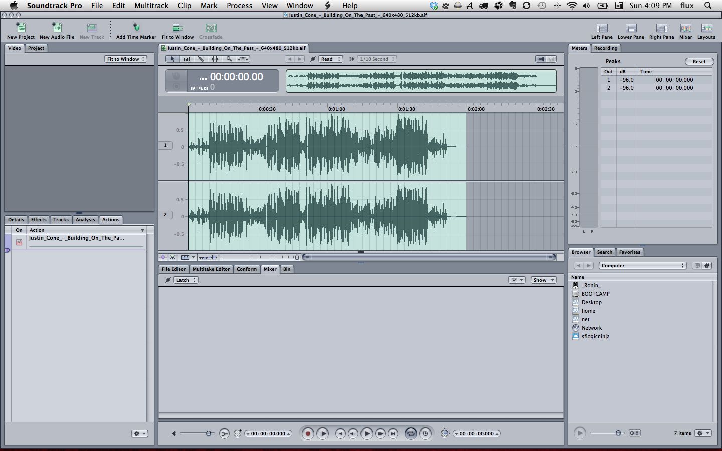 2-track audio editor
