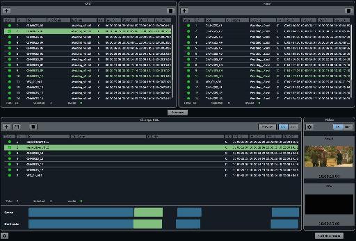 Reconforming window in Nuendo 7.