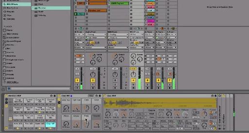 A screenshot from Ableton Live where random beats are being generated.