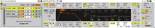 My pad sound is made up of four different instrument layers which are panned to different positions in the stereo field.