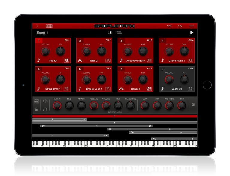 SampleTank on iPad