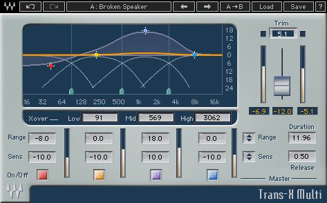 Waves Trans-X transient shaping plug-in.