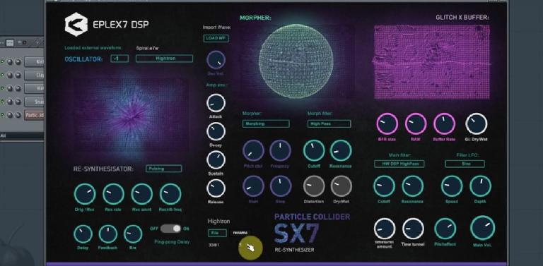 Particle Collider re-synthesizer plugin.